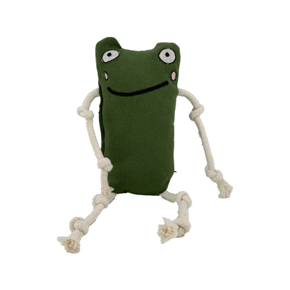 Hundespielzeug Frosch Emil sitzend