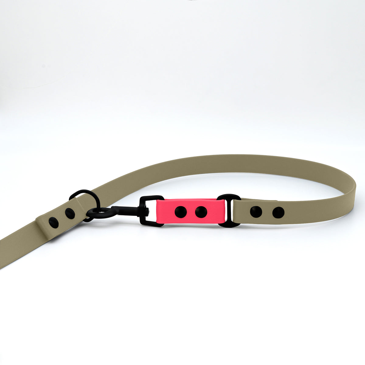 Biothane Hundeleine beige und pink