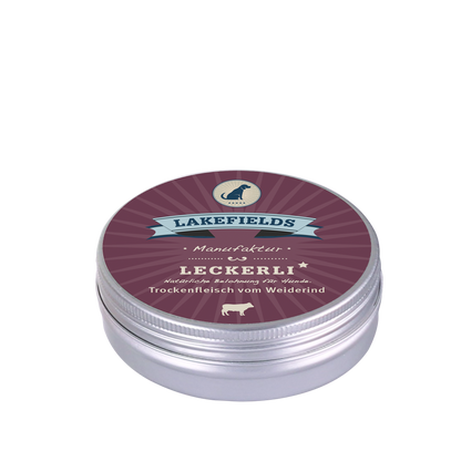 Lakefields Leckerli vom Rind 50g Dose