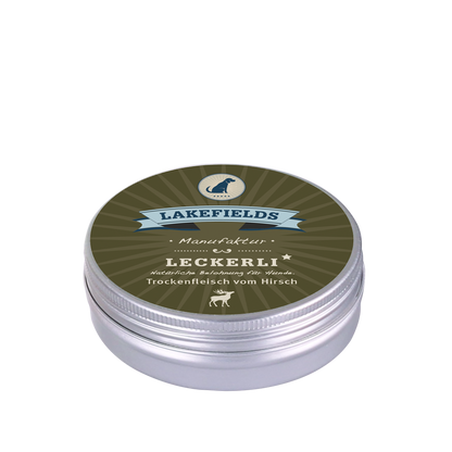 Lakefields Leckerli vom Hirsch 50g Dose